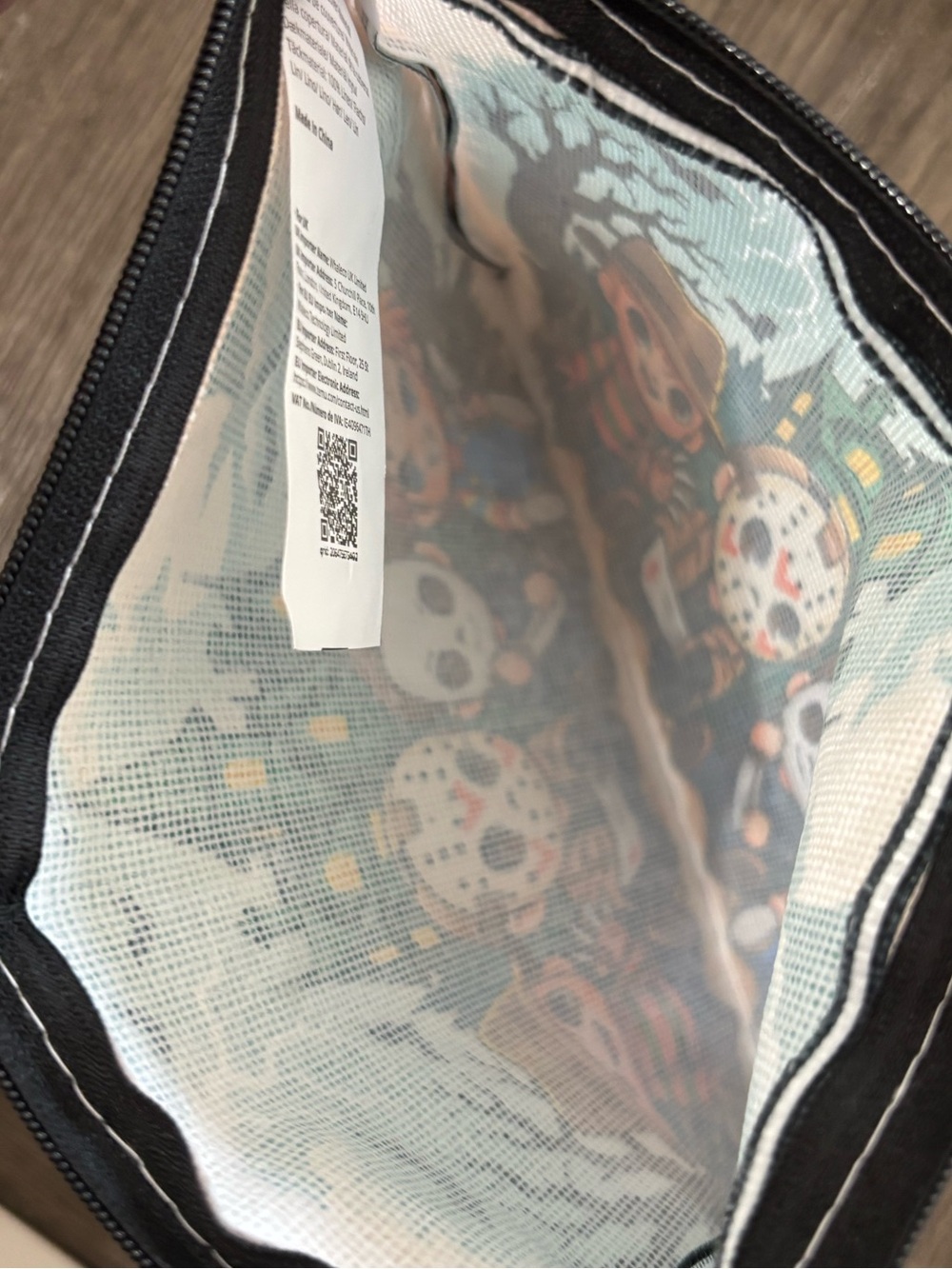 Chibi Horror Movie Villains Halloween Makeup Bag - Picture 4 of 8